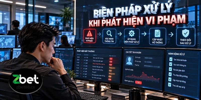 Biện pháp xử lý khi phát hiện vi phạm