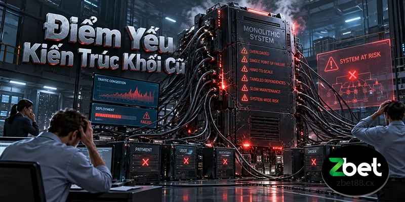Điểm yếu của kiến trúc khối (Monolithic) cũ