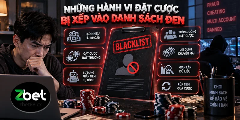 Những hành vi đặt cược bị xếp vào danh sách đen