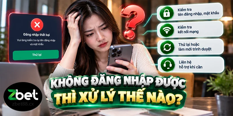 Không đăng nhập được thì xử lý thế nào?